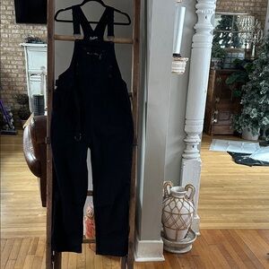 BUFFBUNNY COLLECTION ACTIVE BLACK OVERALLS LARGE EXCELLENT
